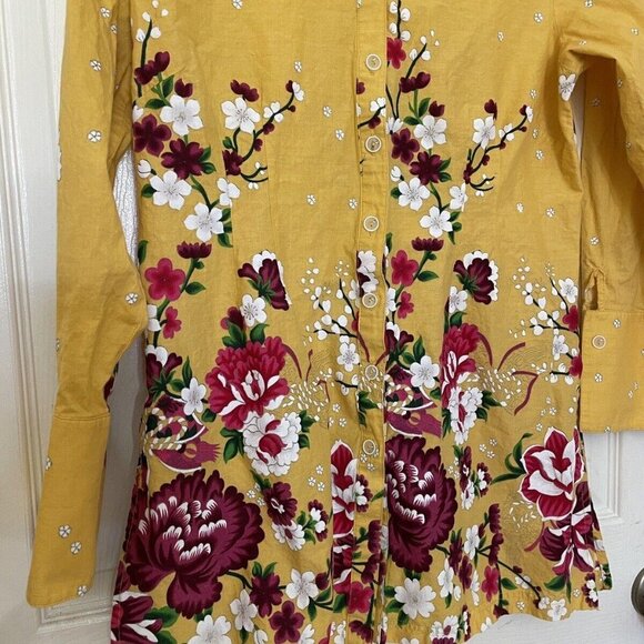 Soft Surroundings Yellow Floral Top - Picture 2 of 8